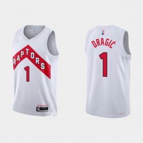 Män Toronto Raptors Tröja Goran Dragic 1 Nike 2021-22 Association Edition 75th Anniversary Diamond Swingman 
